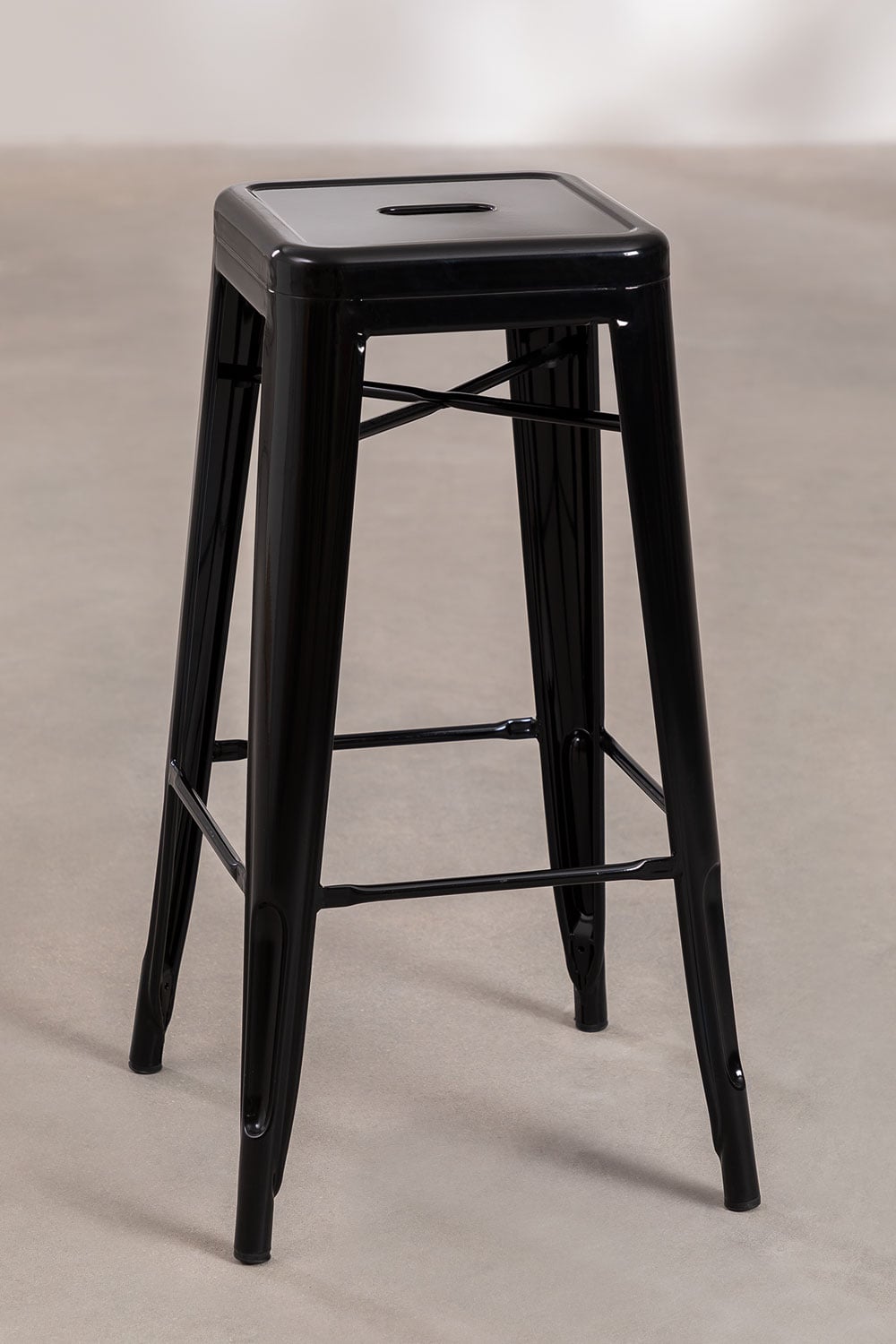 2er-Pack stapelbare Barhocker aus Stahl Lix, Galeriebild 4