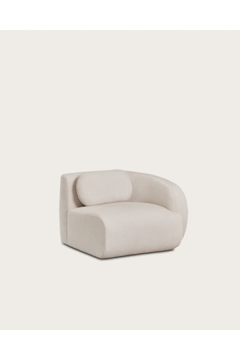 Rechtes Eckmodul für modulare Couch aus Chenille Coquette