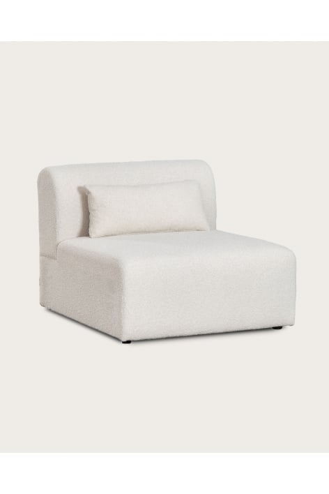 Zentrales Modul für ein modulares Sofa in Borjan-Schaffell