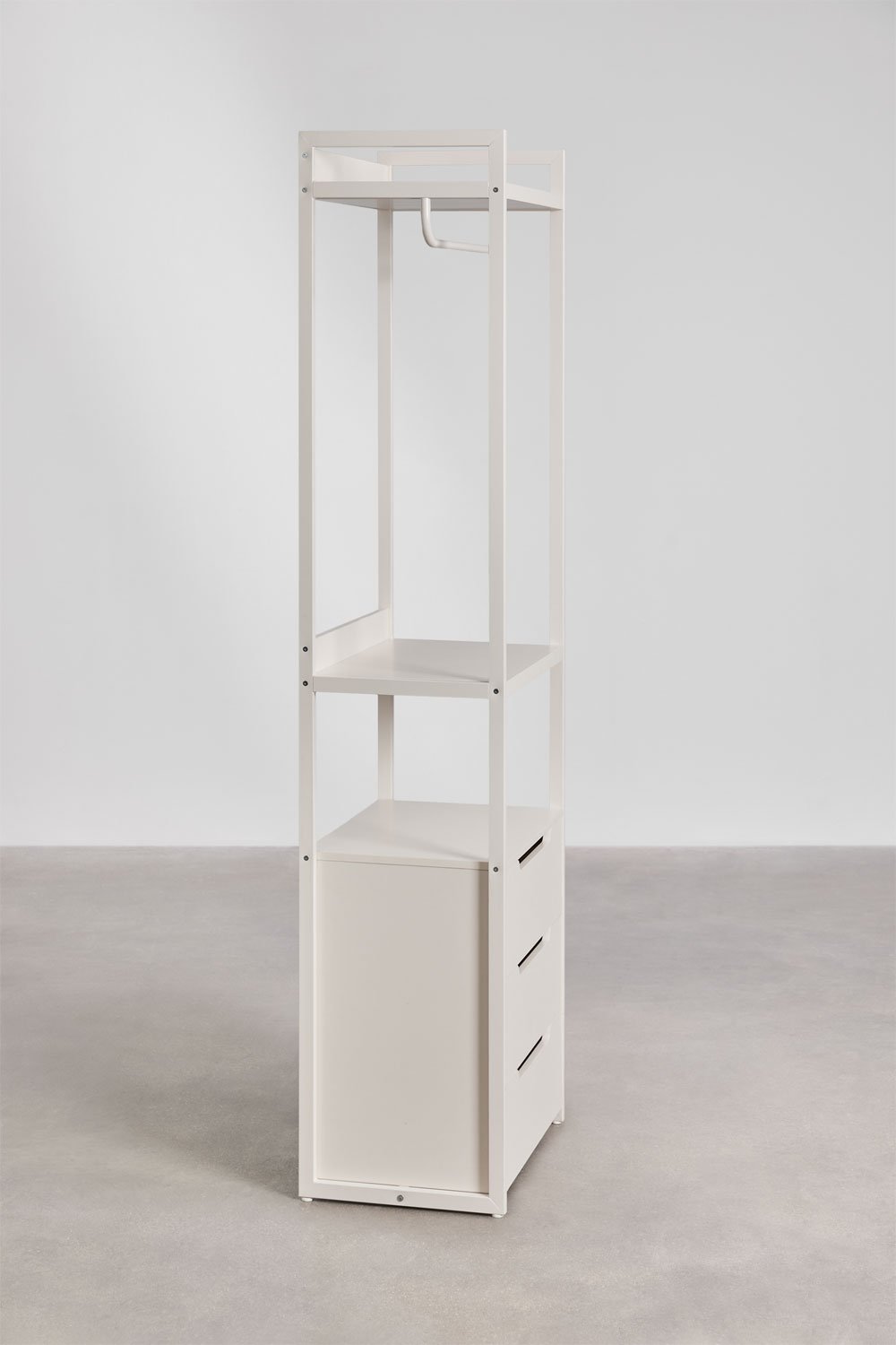 Offener Kleiderschrank aus Eisen mit Schubladen von Velunis, Galeriebild 3