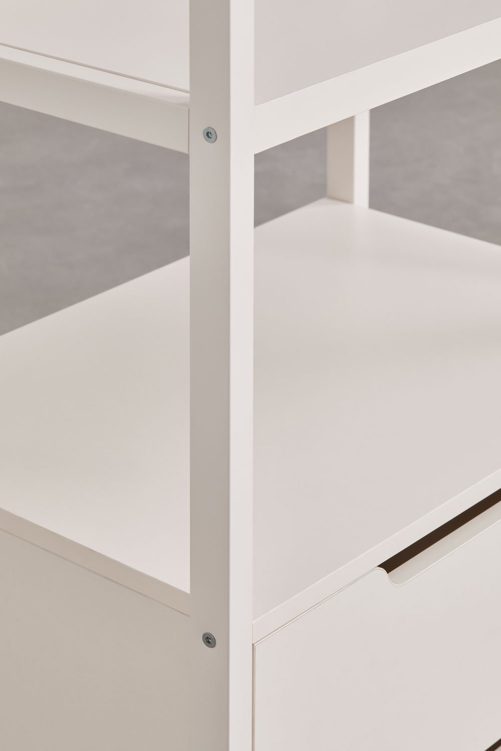 Offenes 2-teiliges Modulares Schrank mit Schubladen und Eisenregal Velunis, Galeriebild 5