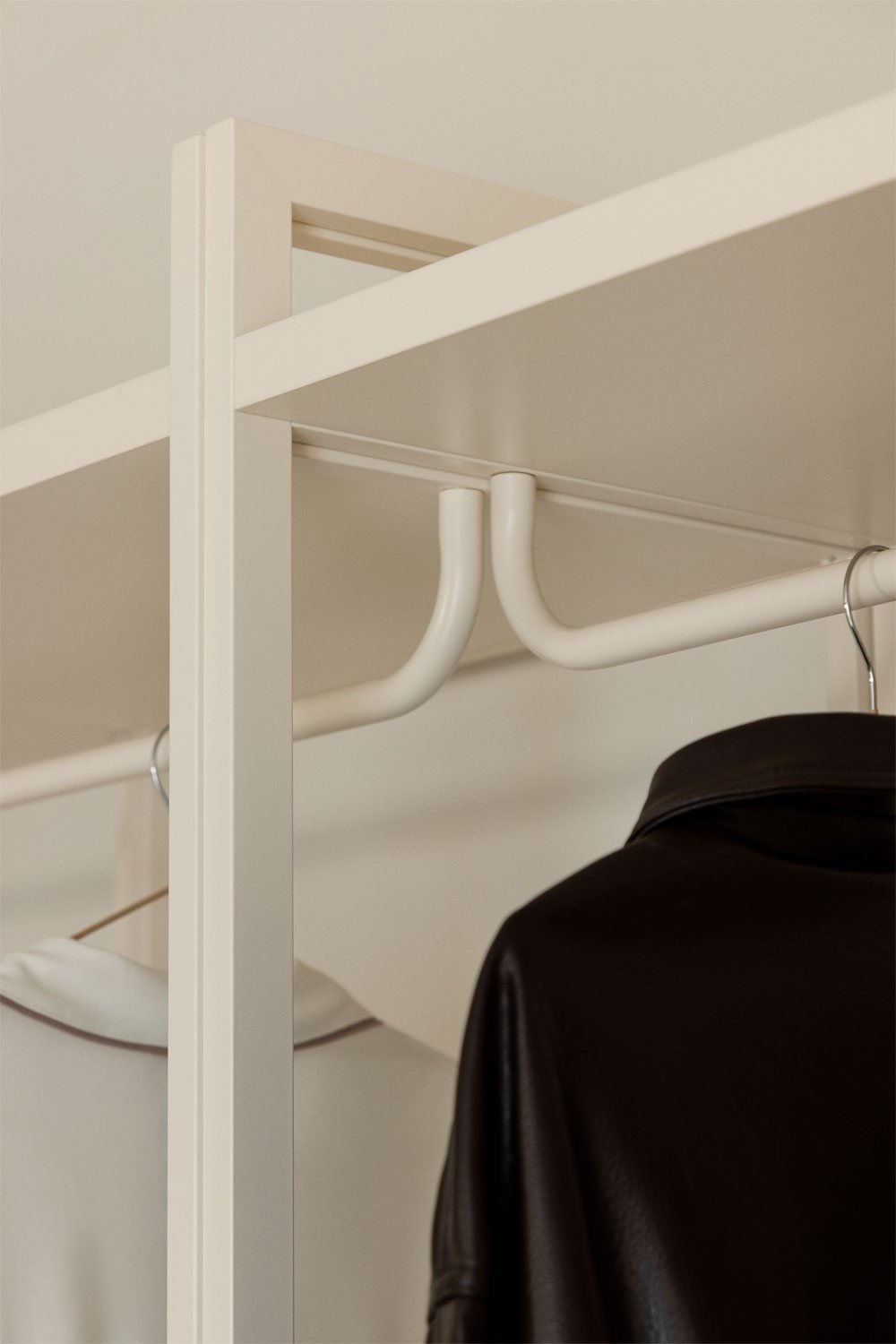 Velunis 4-teiliger offener modularer Kleiderschrank mit Schuhregal aus Eisen, Galeriebild 3