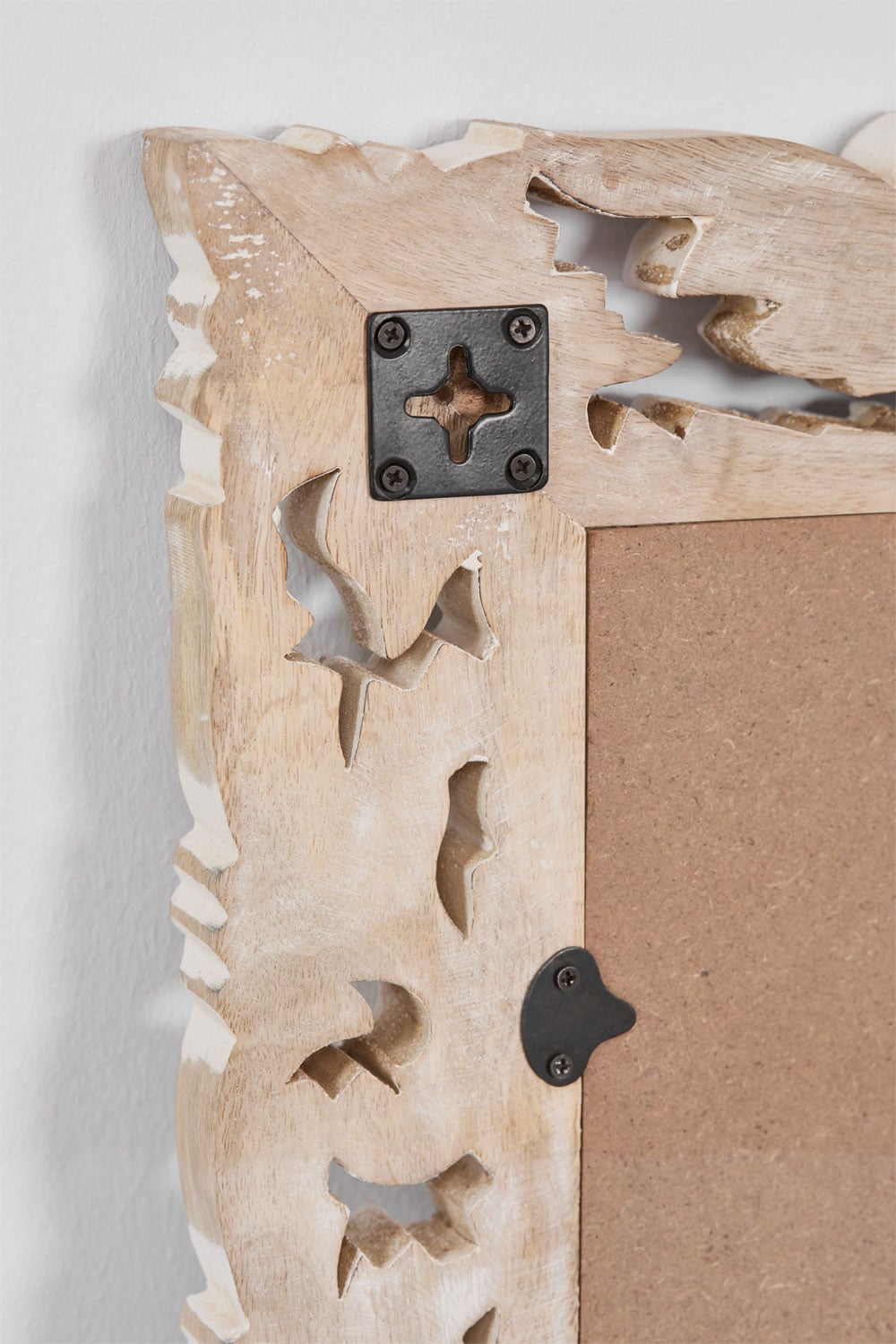 Rechteckiger Wandspiegel aus Mangoholz Arnas, Galeriebild 7