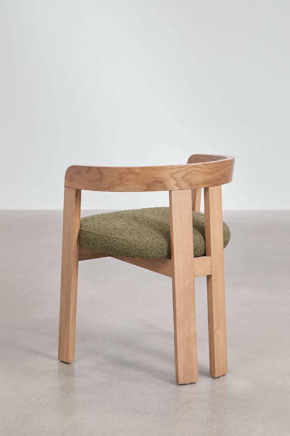 4er-Set Esszimmerstühle mit Armlehnen aus Holz und Polsterung Yvone, Galeriebild 5