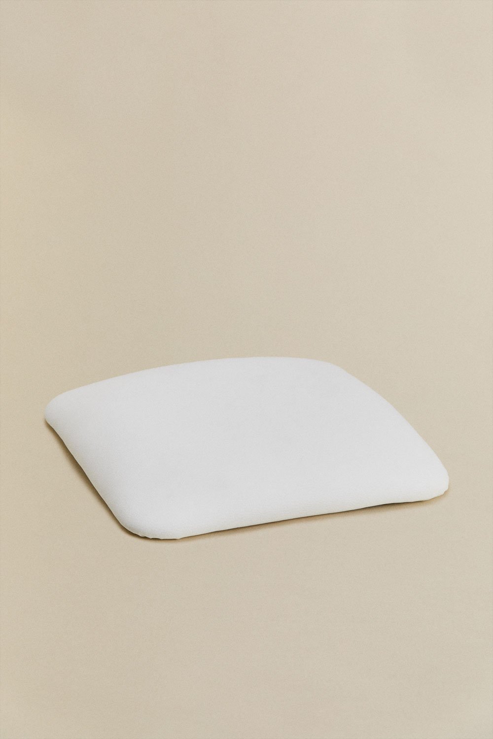 Kissen aus weißem Kunstleder für Hocker Lix, Galeriebild 1
