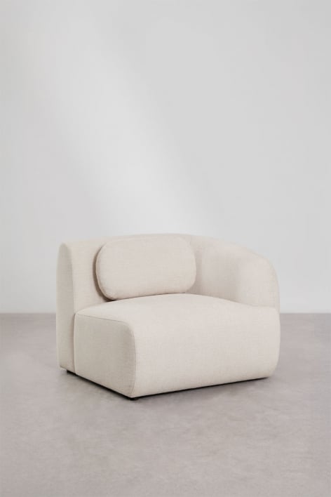 Rechtes Eckmodul für modulare Chenille-Sofa Coquette