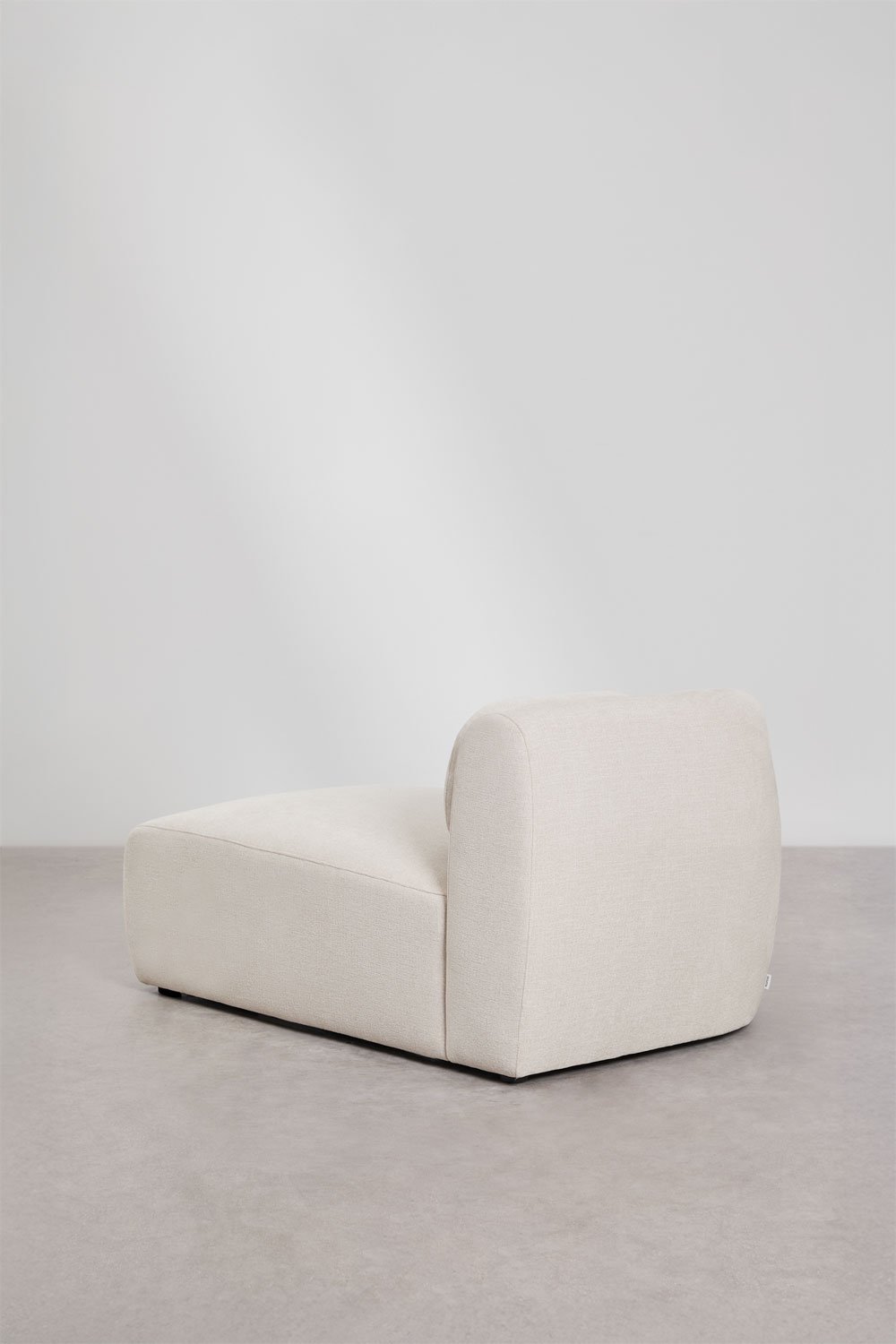 Linkes Chaiselongue-Modul für modulares Sofa aus Chenille Coquette, Galeriebild 4