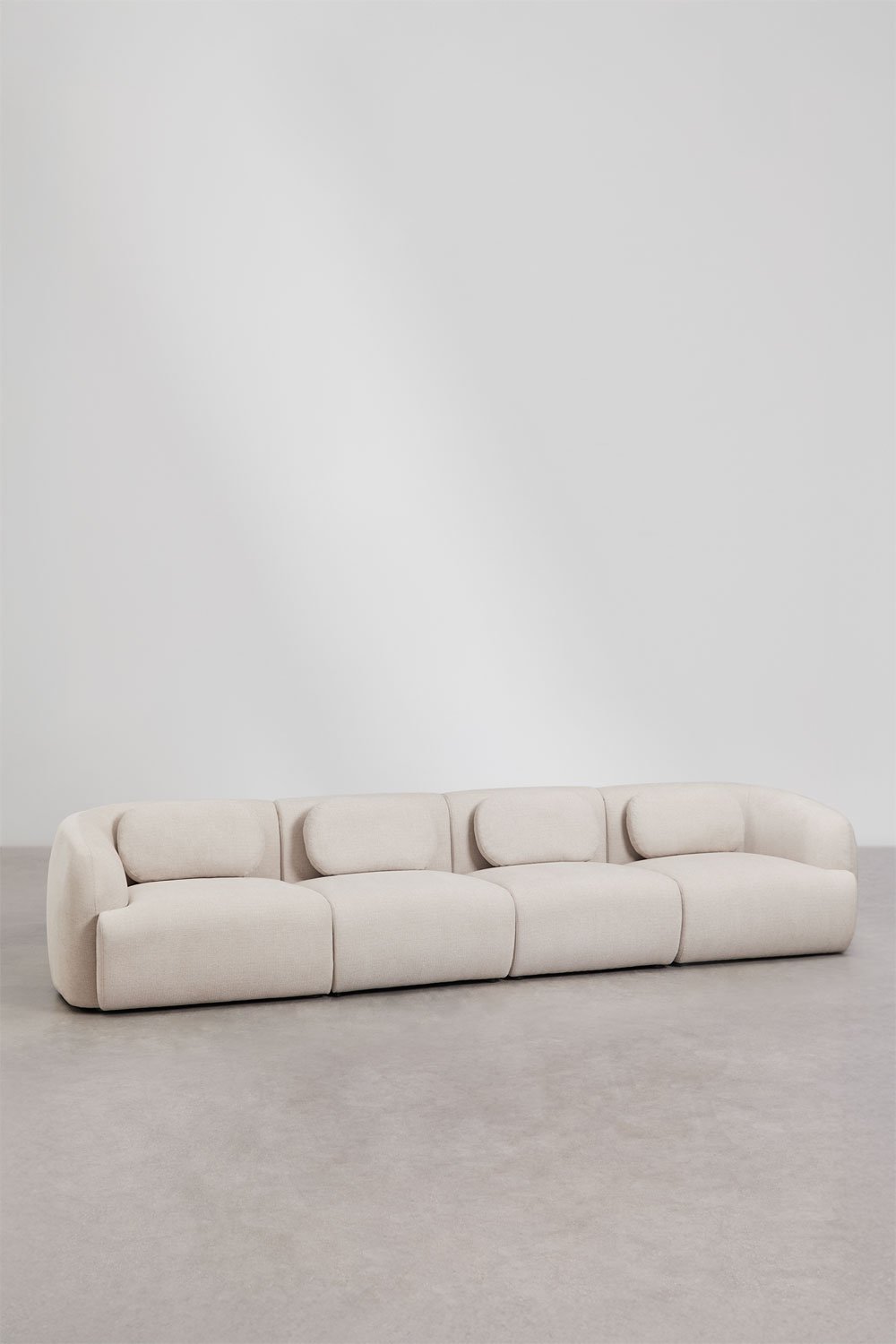 4-teiliges modulares Chenille-Sofa Coquette, Galeriebild 3