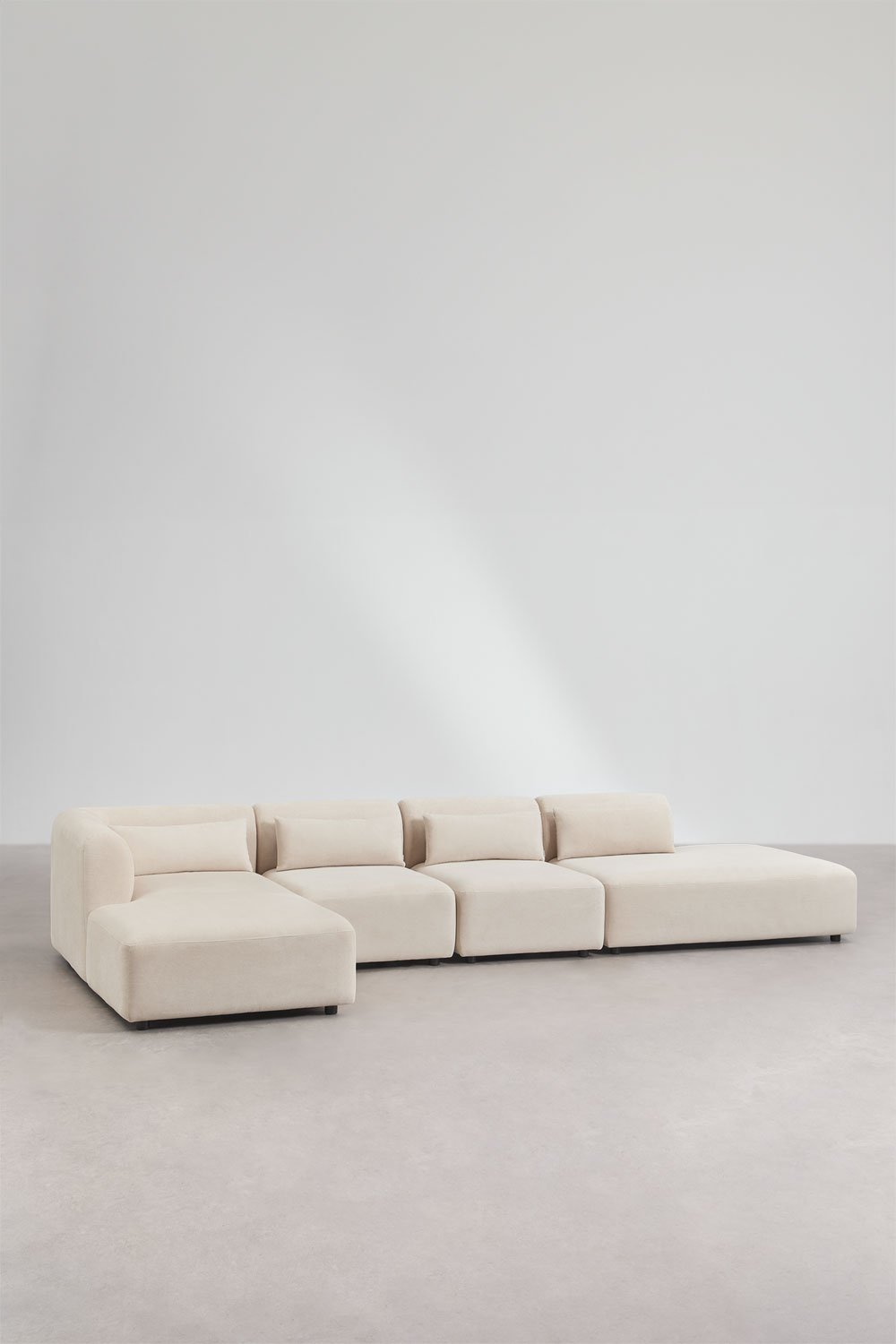 Modulares Ecksofa mit linker Chaiselongue, 4-teilig, mit Ottomane Fogler, Galeriebild 1