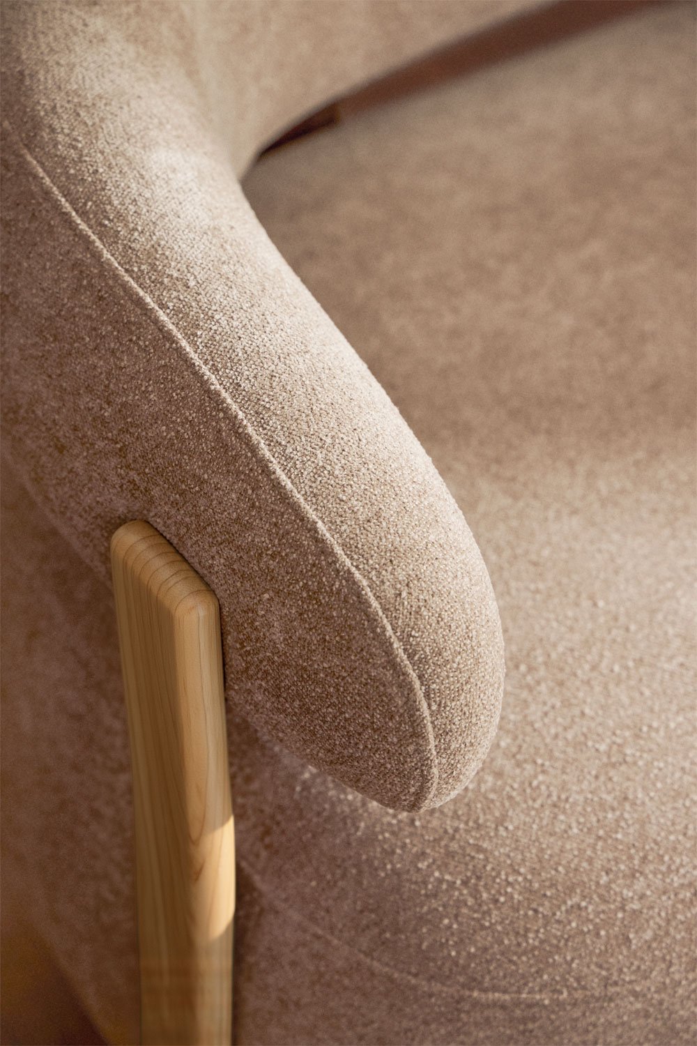 2-Sitzer-Sofa aus Chenille-Stoff und Eisen Jolie, Galeriebild 2