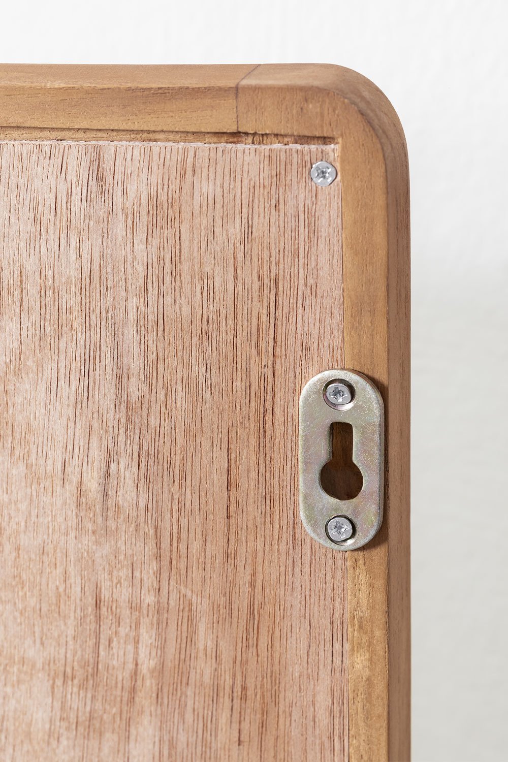 Wandspiegel rechteckig 50x70 cm mit Ablage aus Teakholz Mazure, Galeriebild 7