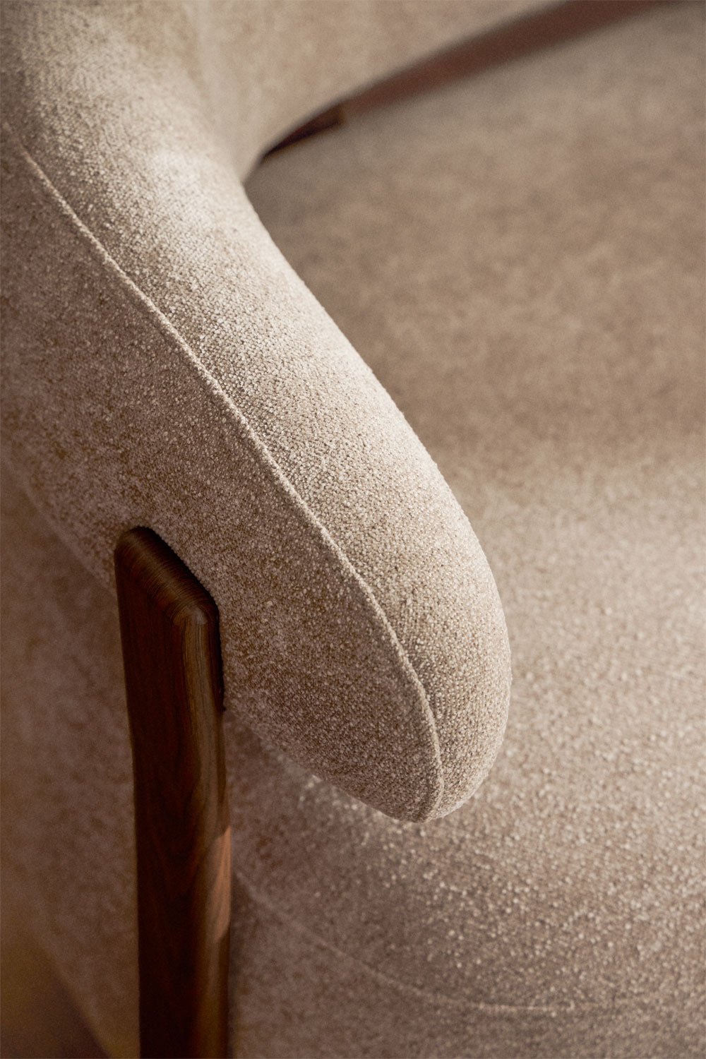 2-Sitzer-Sofa aus Chenille-Stoff und Eisen Jolie, Galeriebild 2