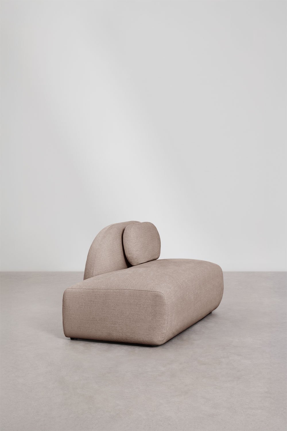 Linkes Recamiere-Modul für das modulare Sofa aus Chenille Coquette, Galeriebild 3