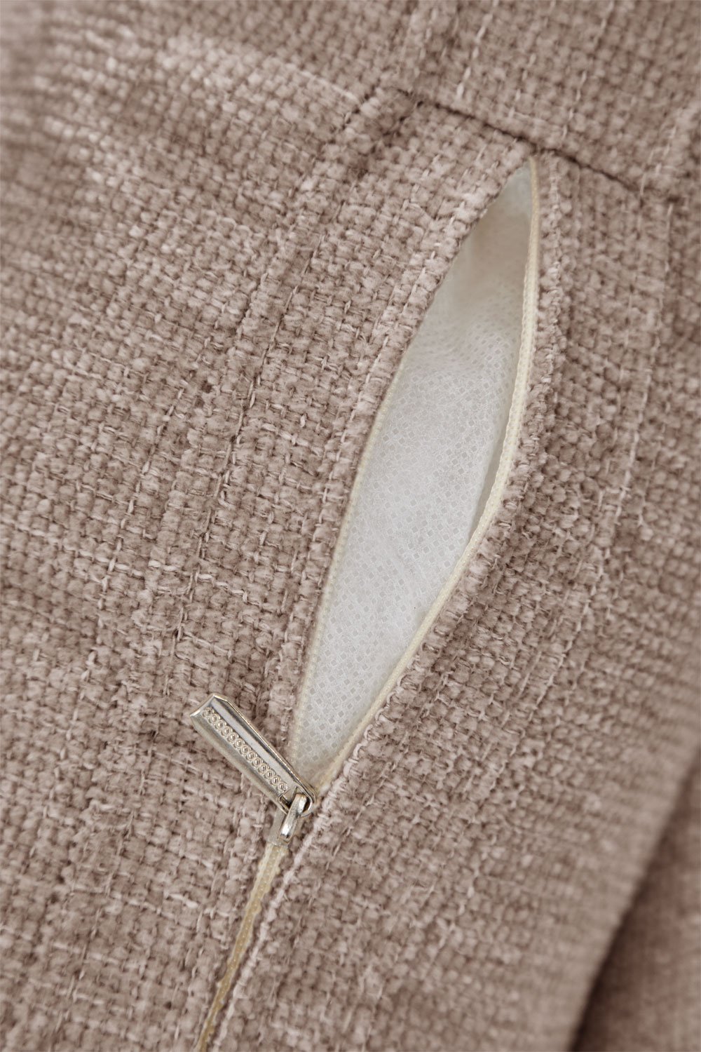 Linkes Recamiere-Modul für das modulare Sofa aus Chenille Coquette, Galeriebild 6