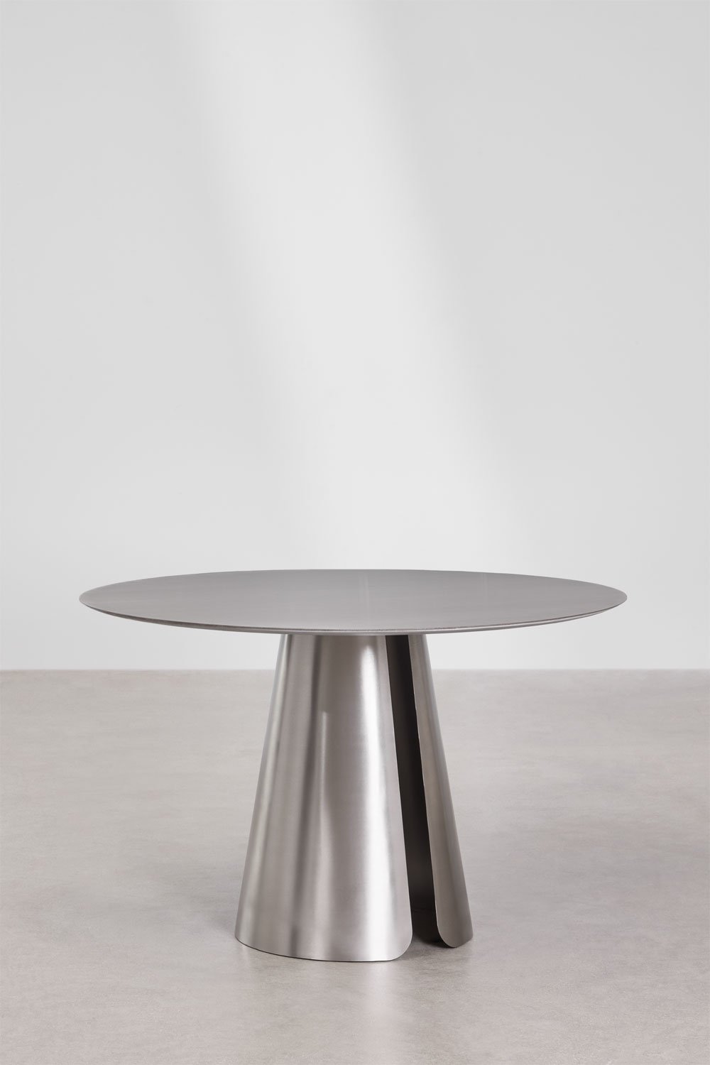 Runder Esstisch Ø120 cm aus Edelstahl Baelor, Galeriebild 3