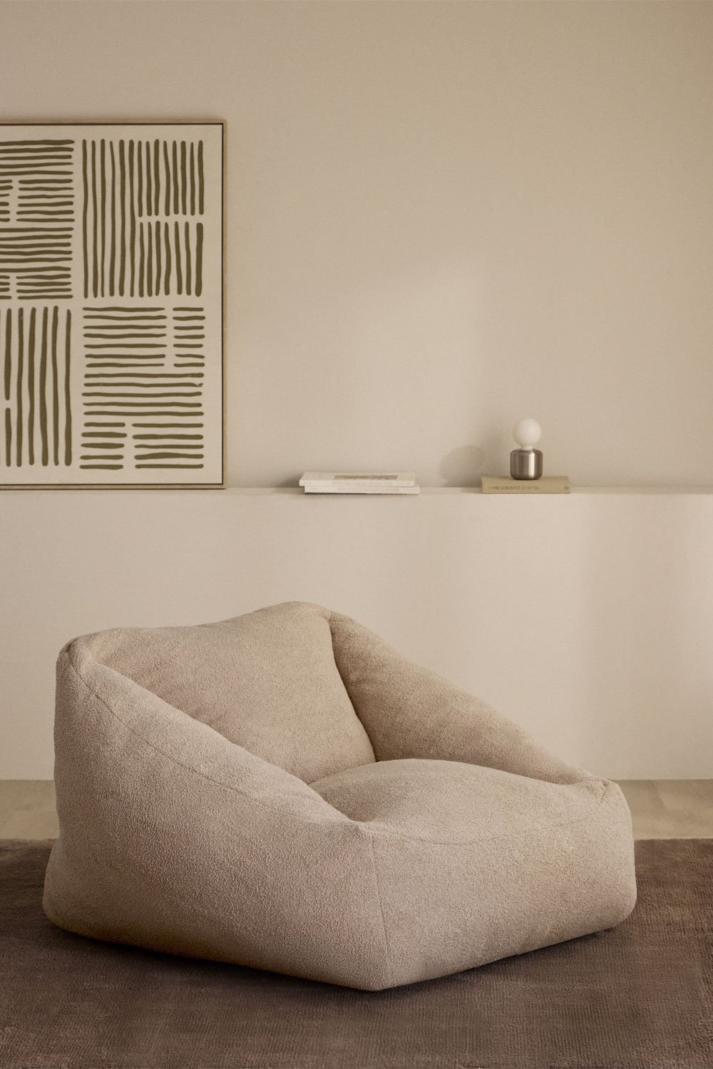 Thiago gepolsterter Sitzhocker, Galeriebild 1