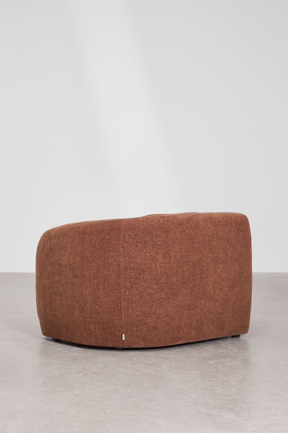 Rechtes Eckmodul für modulare Couch aus Chenille Coquette, Galeriebild 4