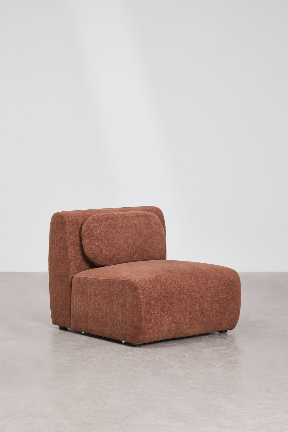 Modulares Ecksofa mit linker Chaiselongue, 3-teilig, aus Chenille Coquette, Galeriebild 7