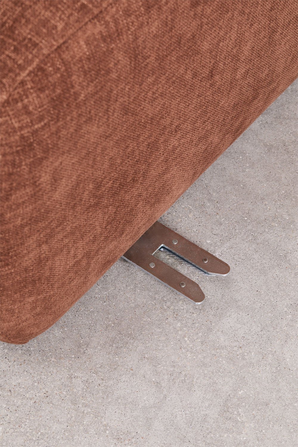 Modulares 2-teiliges Ecksofa mit Recamiere links aus Chenille Coquette, Galeriebild 13