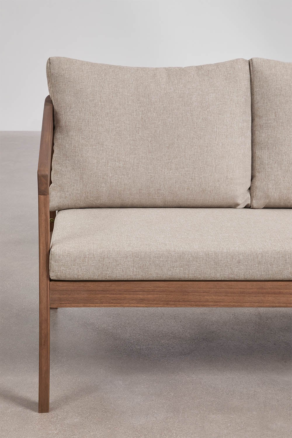 2-Sitzer-Sofa aus Akazienholz Kaela, Galeriebild 2