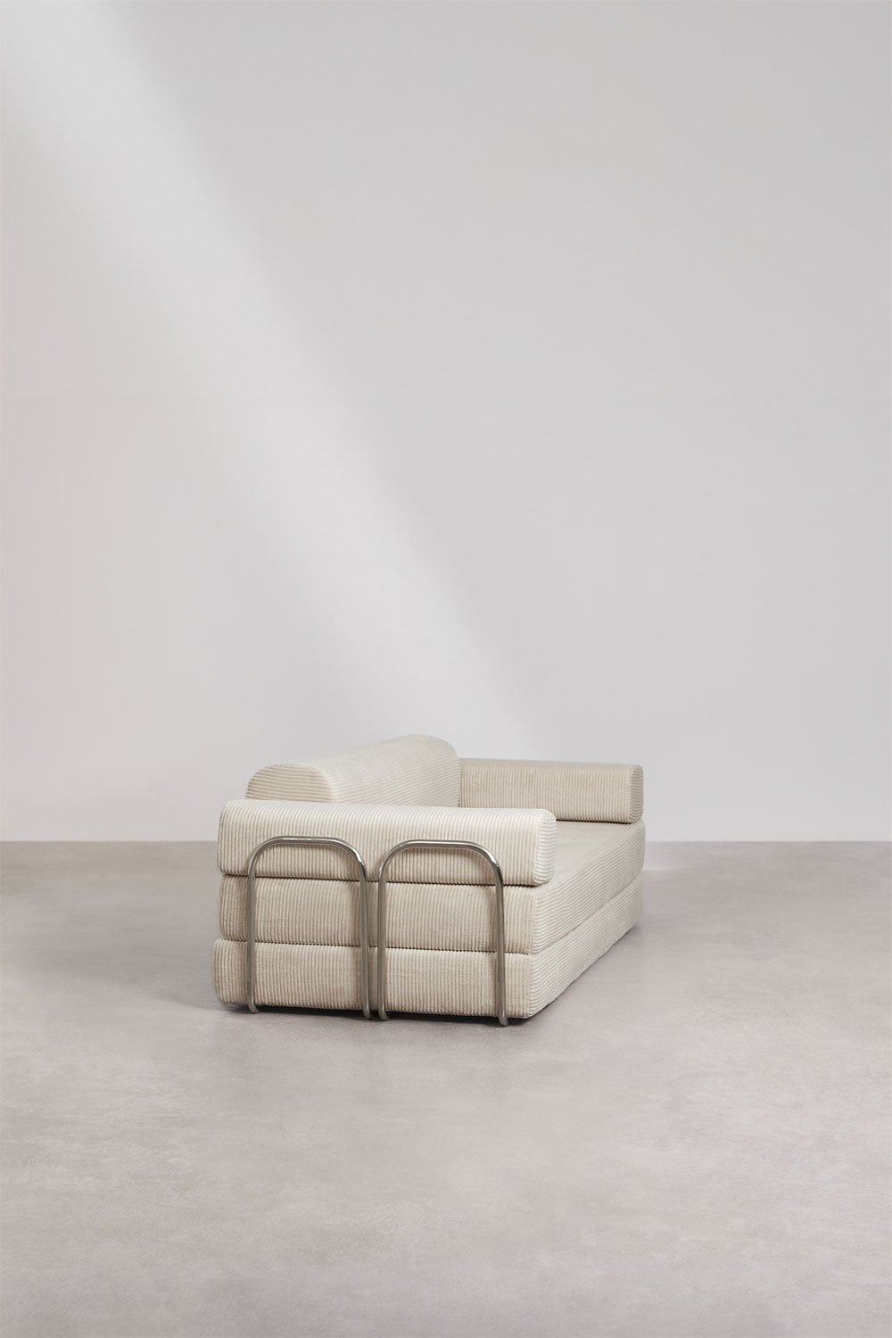 Zweisitziges Schlafsofa aus Vakuumverpacktem Cord Mitchie, Galeriebild 5