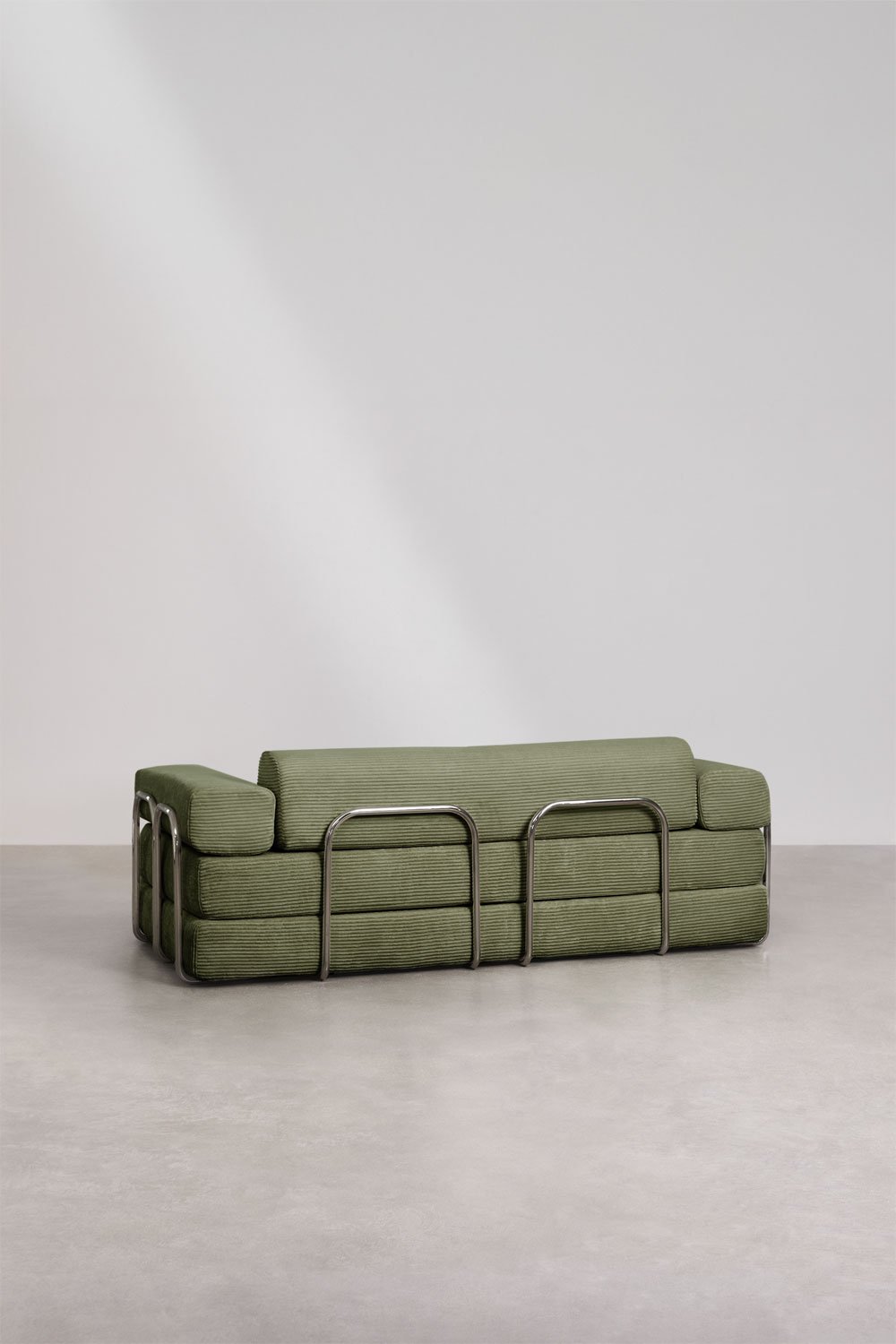 Zweisitziges Schlafsofa aus Vakuumverpacktem Cord Mitchie, Galeriebild 6