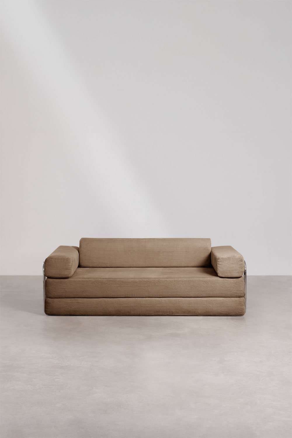 Zweisitziges Schlafsofa aus Vakuumverpacktem Cord Mitchie, Galeriebild 5