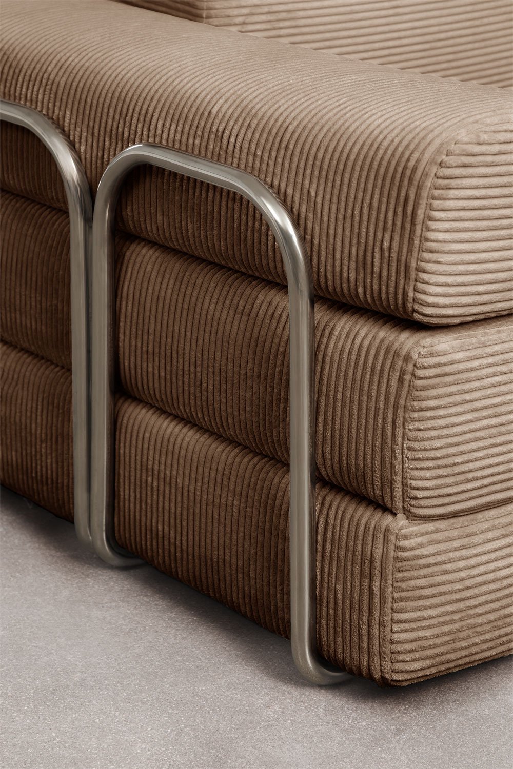 Zweisitziges Schlafsofa aus Vakuumverpacktem Cord Mitchie, Galeriebild 7