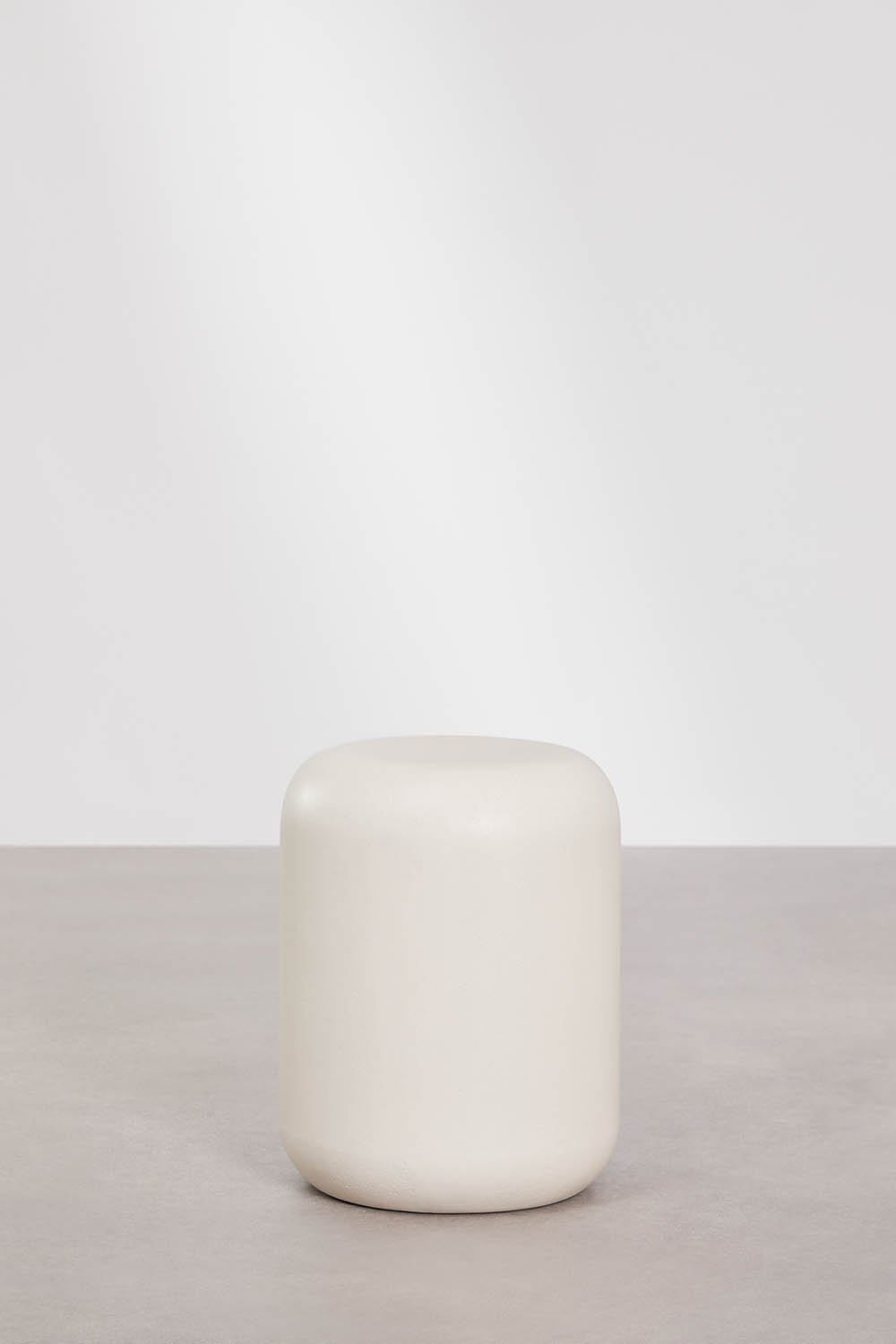 Runder Beistelltisch für den Garten Ø35 cm aus Beton Fonelas, Galeriebild 1