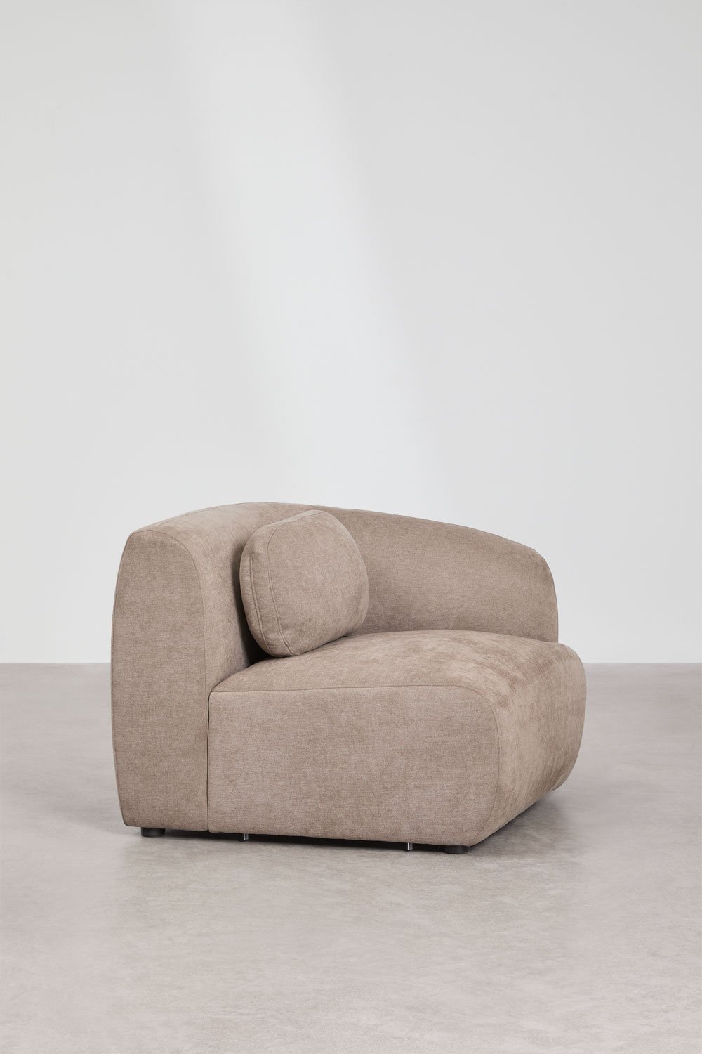 Rechtes Eckmodul für modulare Couch aus Chenille Coquette, Galeriebild 3