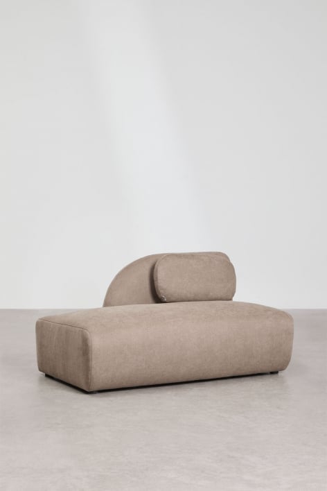 Linkes Recamiere-Modul für das modulare Sofa aus Chenille Coquette