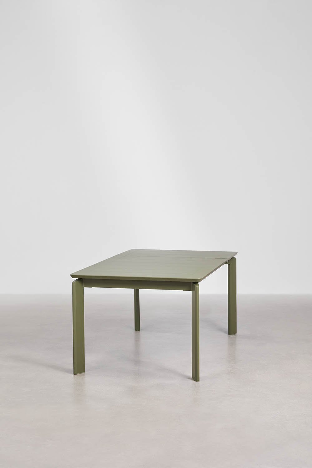 Rechteckiger Esstisch 180-300x100 cm ausziehbar aus Aluminium Milenca, Galeriebild 3