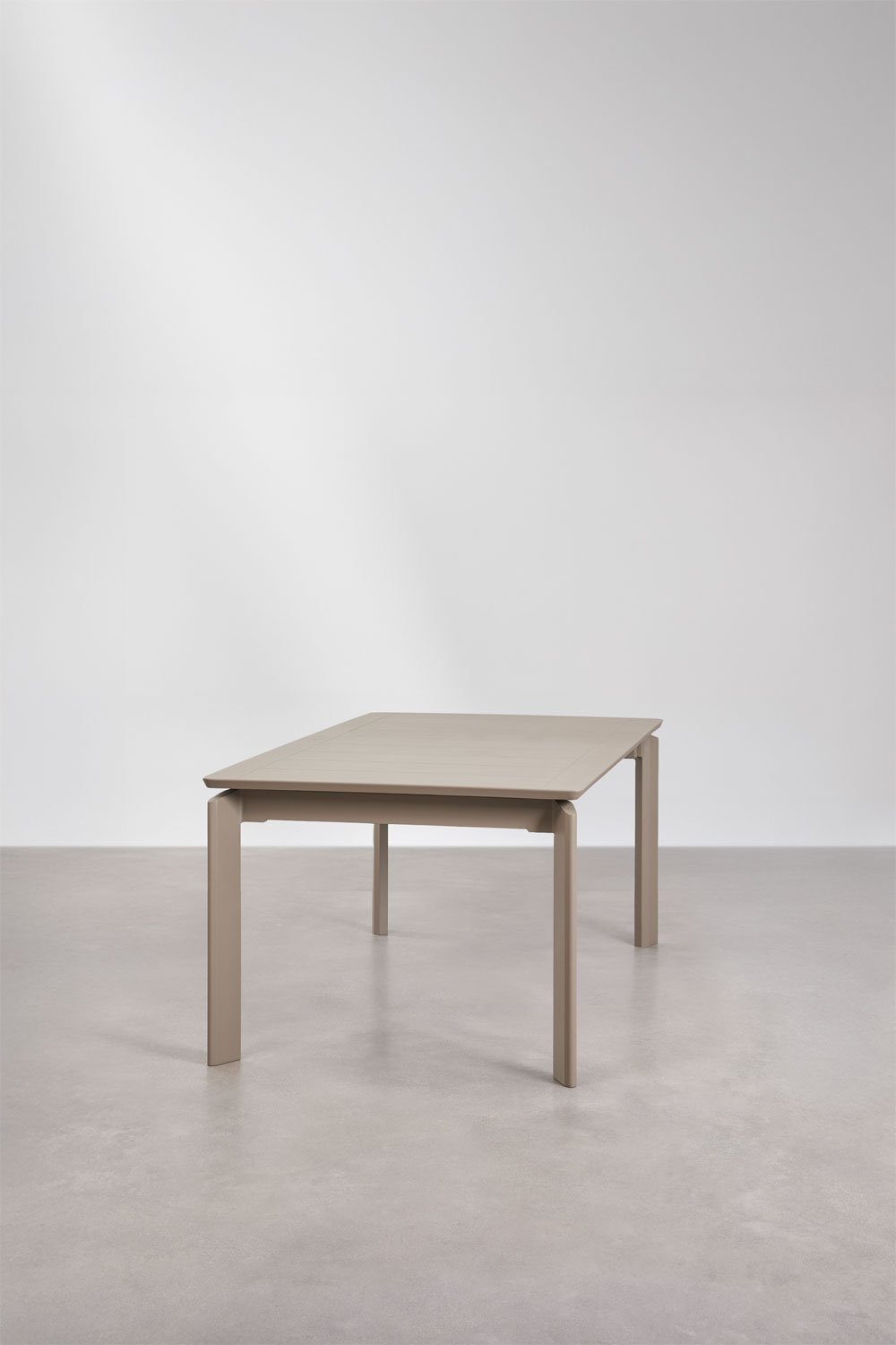 Rechteckiger Esstisch 180-300x100 cm ausziehbar aus Aluminium Milenca, Galeriebild 2