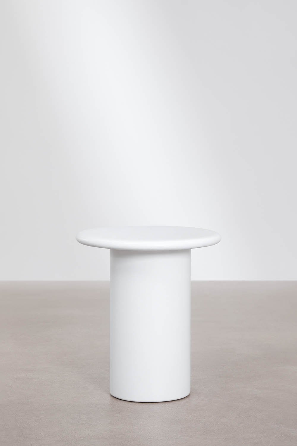 Namara runder Garten-Beistelltisch aus Zement, Ø45 cm, Galeriebild 1