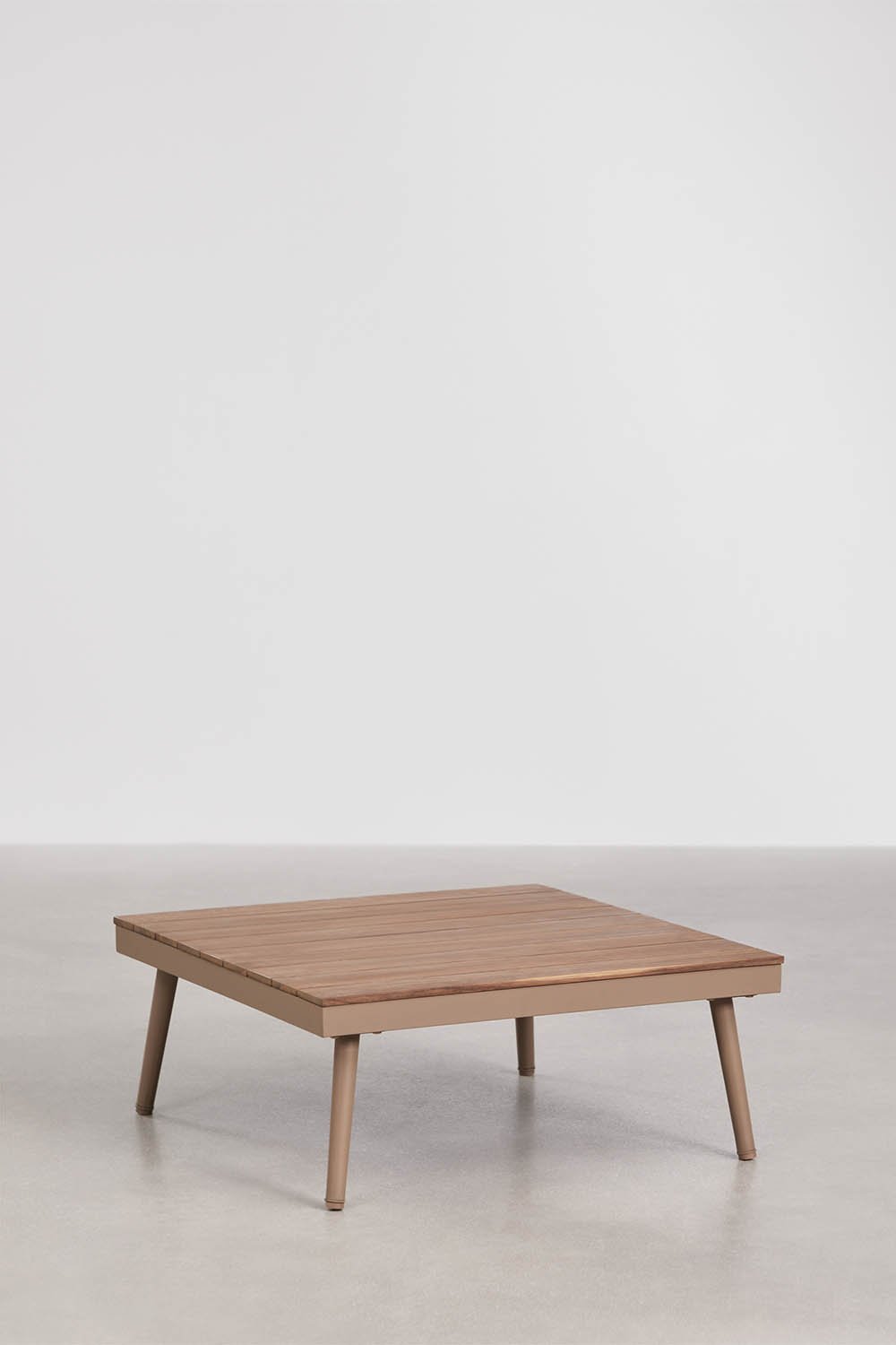 Gartenset mit 5-Sitzer-Ecksofa und Couchtisch aus Aluminium und Akazienholz Kalen, Galeriebild 11