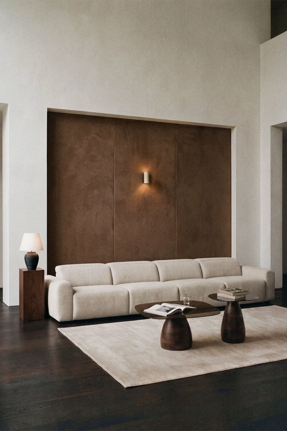 Elektrisches 5-Sitzer-Sofa mit verstellbarer Rückenlehne aus Chenille Sirex, Galeriebild 1