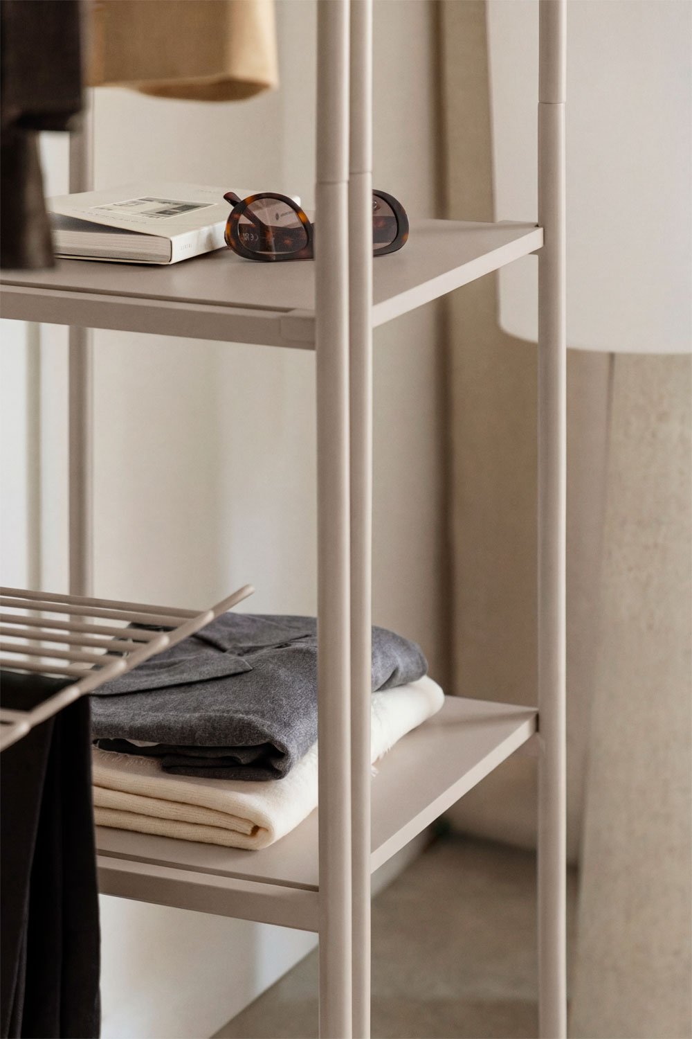 Offenes 2-teiliges Modulares Schrank mit Eisenregal Elviah, Galeriebild 2