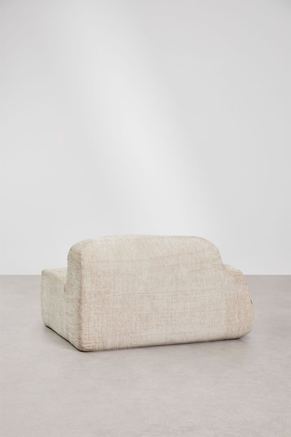 Linkes Eckmodul mit Armlehne für modulares Sofa aus Chenille, vakuumverpackt Merida, Galeriebild 4