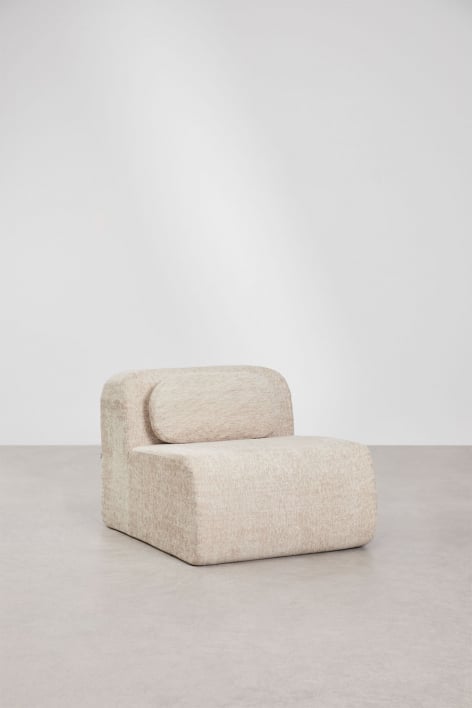 Zentrales Modul für modulare Chenille-Sofas, vakuumverpackt Merida