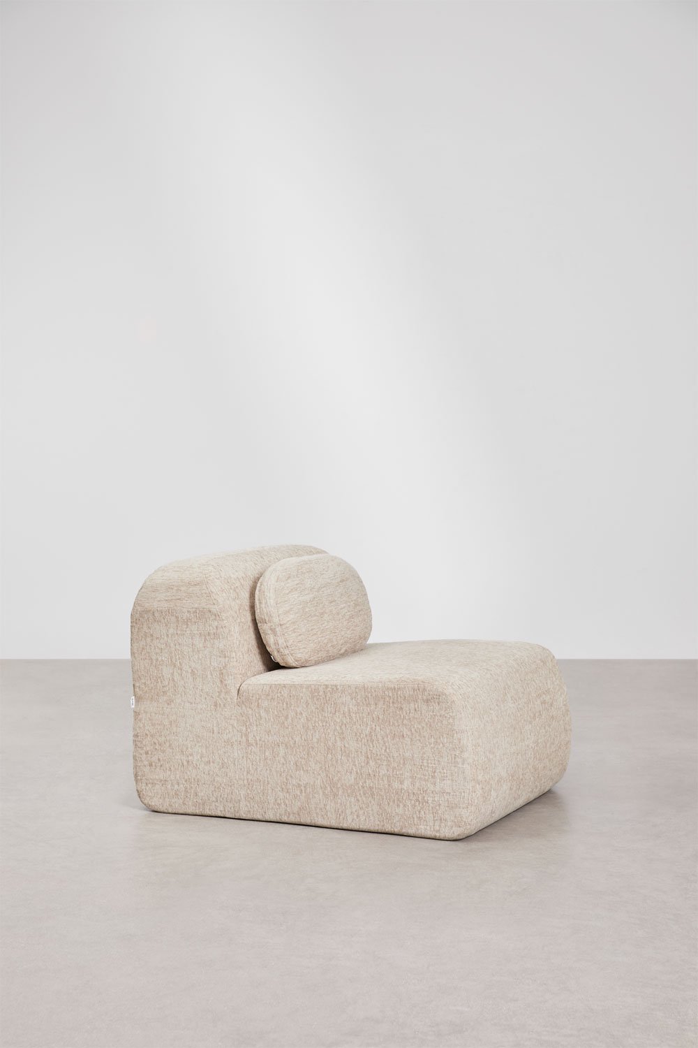 Zentrales Modul für modulare Chenille-Sofas, vakuumverpackt Merida, Galeriebild 3