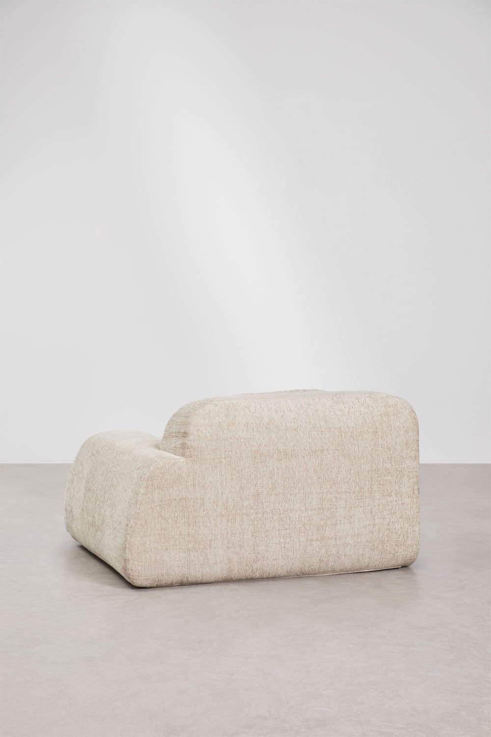 Rechtes Eckmodul mit Armlehne für modulares Sofa aus Chenille, vakuumverpackt Merida, Galeriebild 4