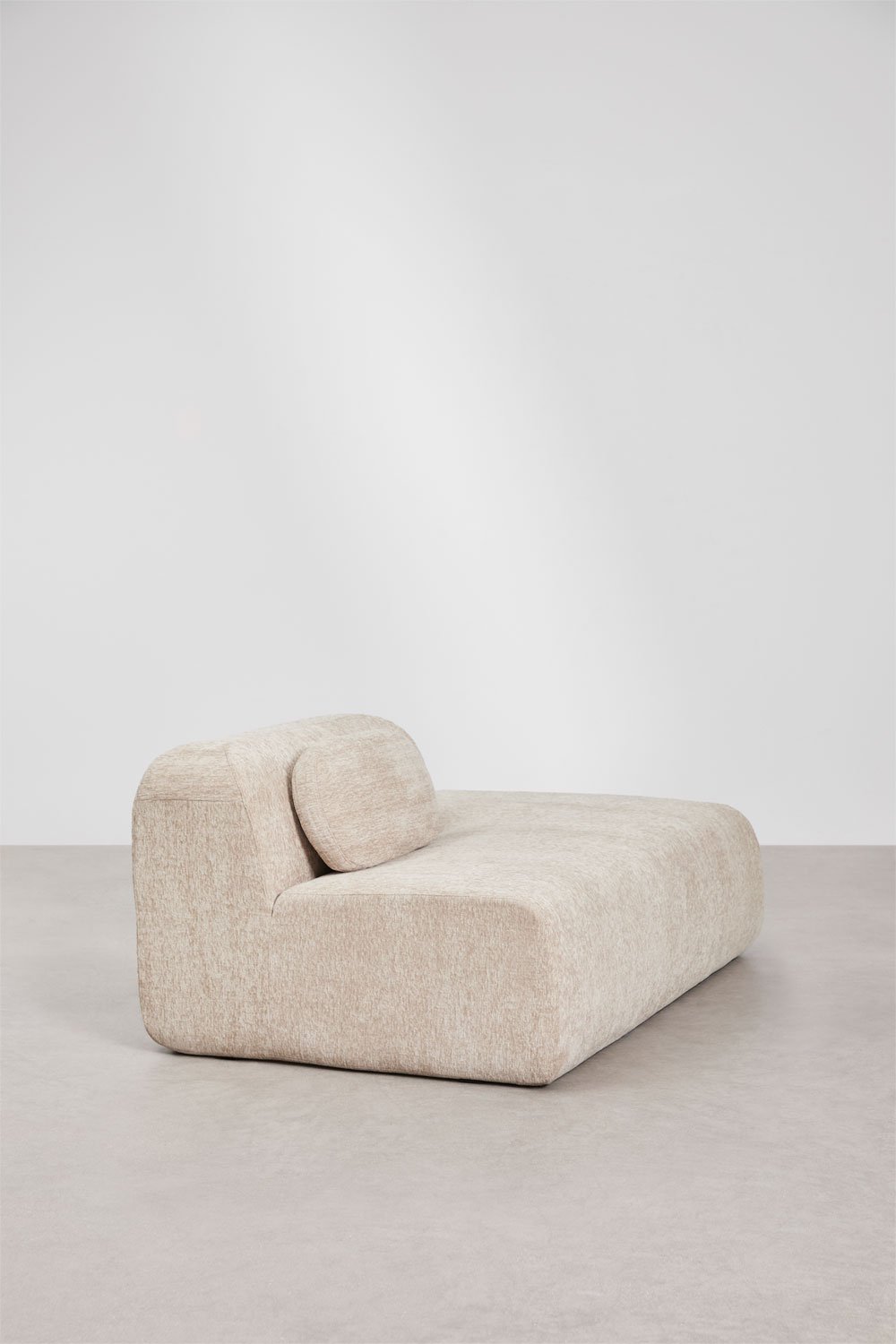 Rechtes Recamiermodul für modulare Chenille-Sofas, vakuumverpackt Merida, Galeriebild 3