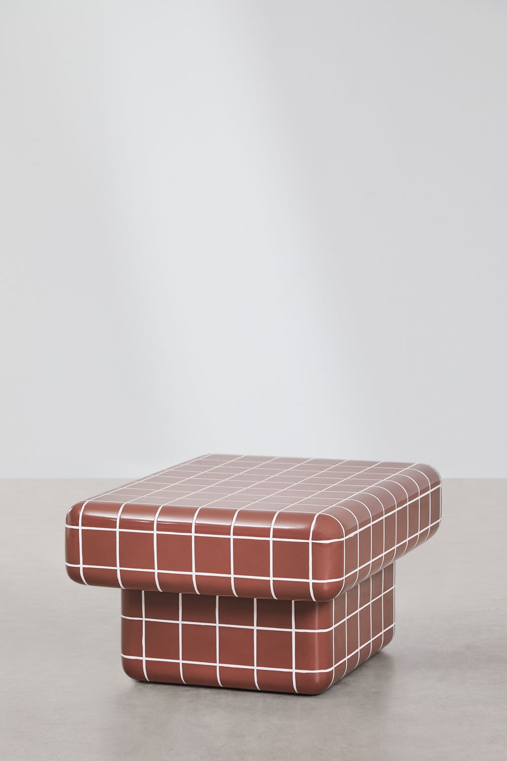 Rechteckiger Couchtisch aus Beton und Fiberglas Eleonor, Galeriebild 2