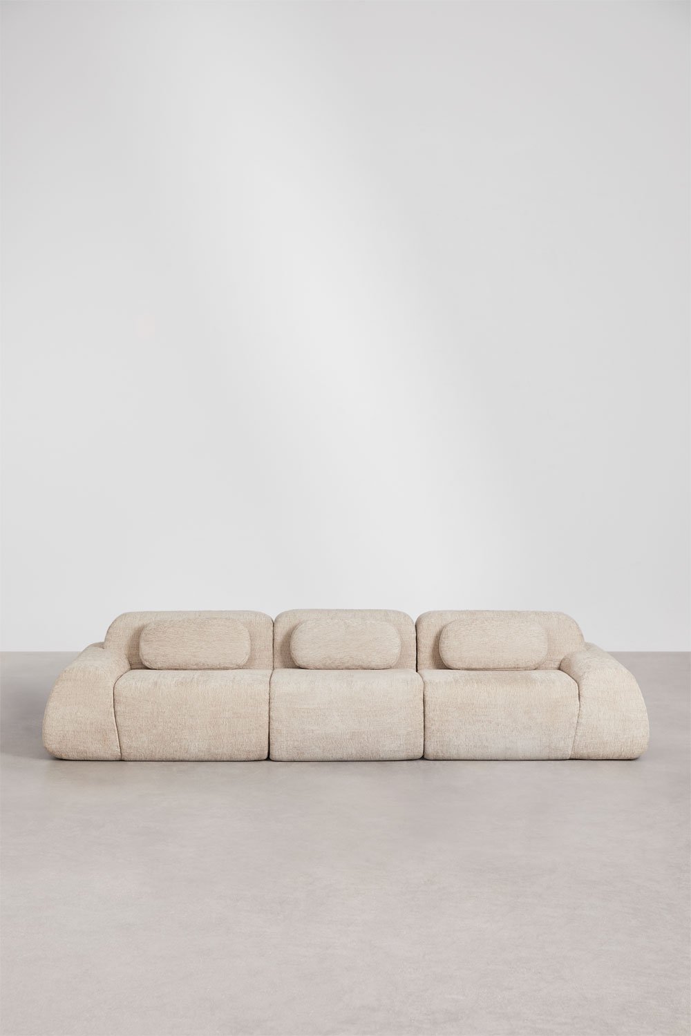 3-teiliges modulares Sofa aus Chenille, vakuumverpackt Merida, Galeriebild 5