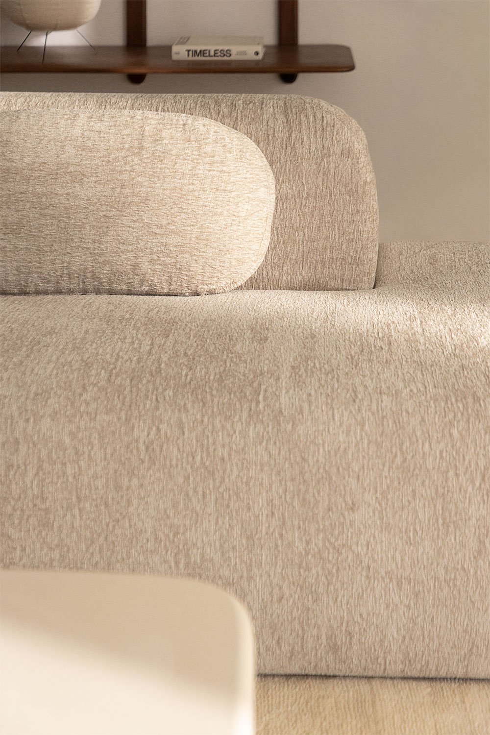 Modulares Ecksofa aus 2 Teilen mit rechtem Chaiselongue aus Vakuumverpacktem Chenille Merida, Galeriebild 3