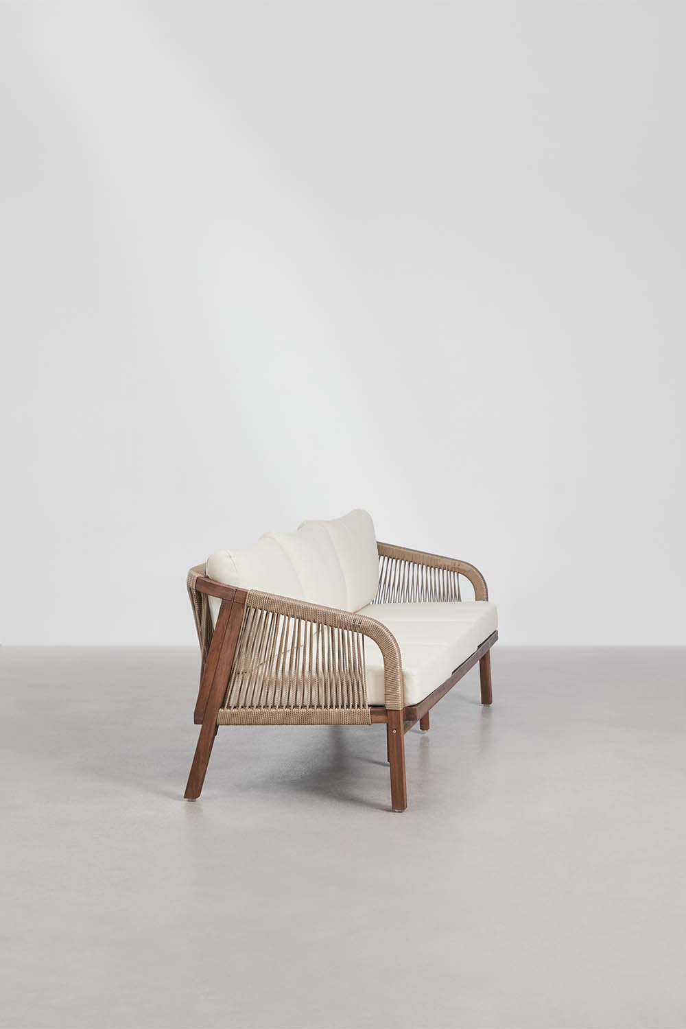 3-Sitzer-Sofa aus Akazienholz Dubai, Galeriebild 3