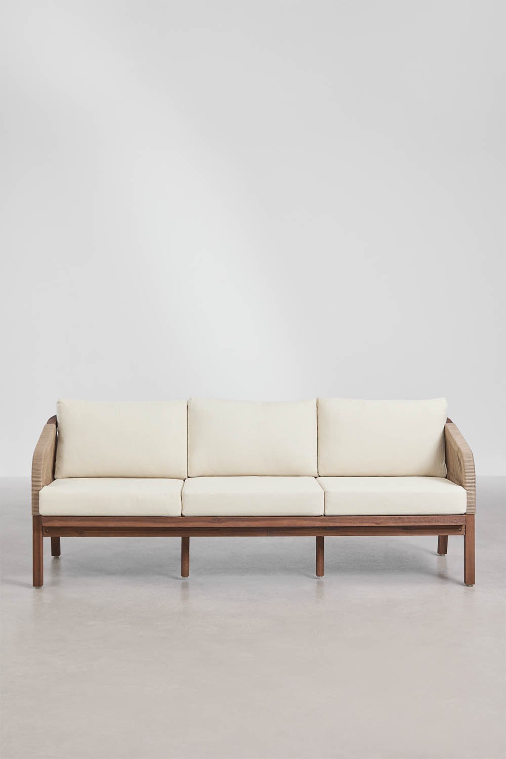 3-Sitzer-Sofa aus Akazienholz Dubai, Galeriebild 4