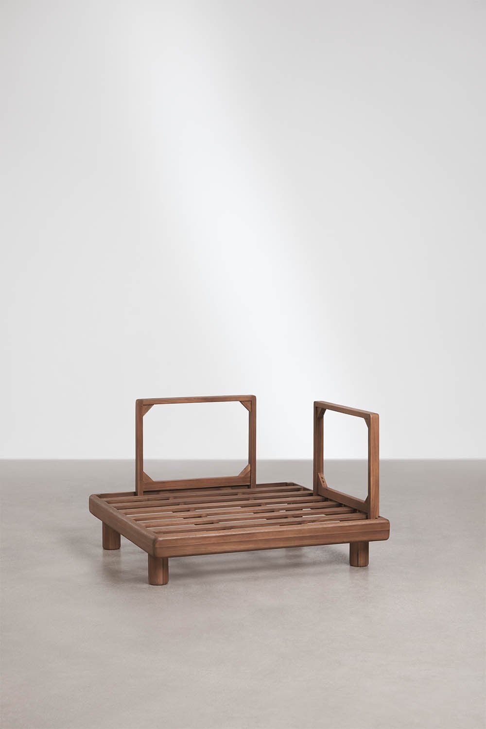 Eckmodul für modularen Garten-Sofa aus Akazie Edrien, Galeriebild 8