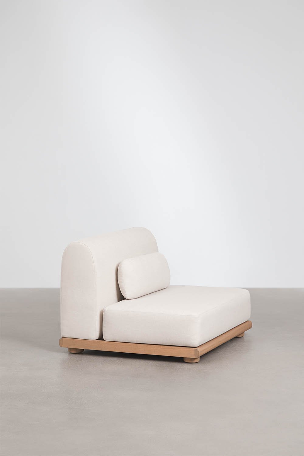 Gerades Mittelmodul für modulare Gartensofas aus Akazienholz Gerard, Galeriebild 3