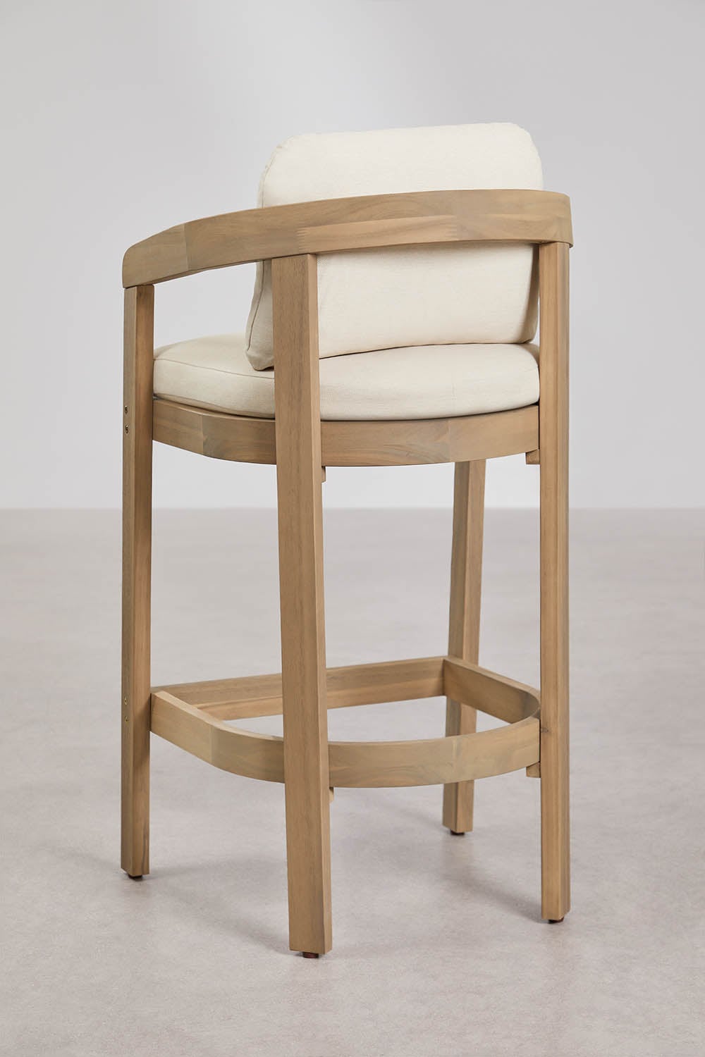 Hoher Hocker aus Uleno-Akazienholz, Galeriebild 3